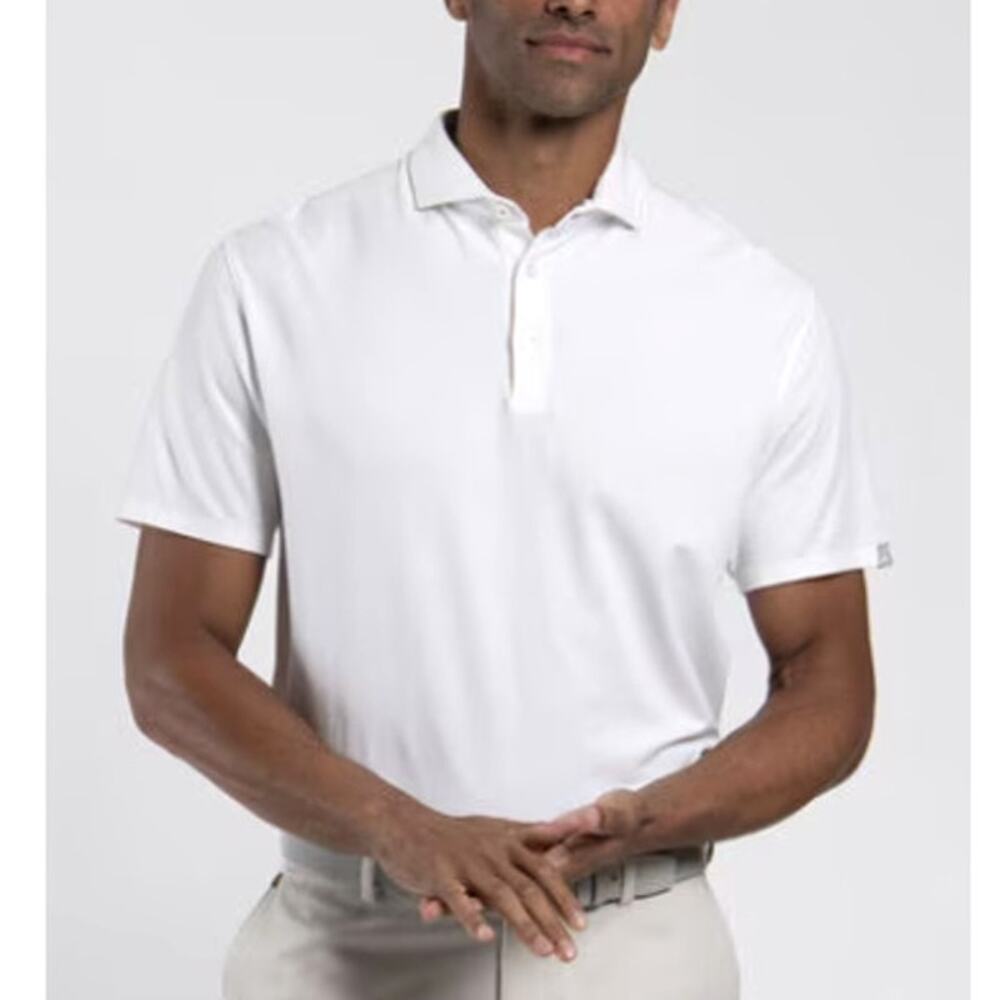 Kjus Hollow Pima Polo Short Sleeve Shirt White Size M